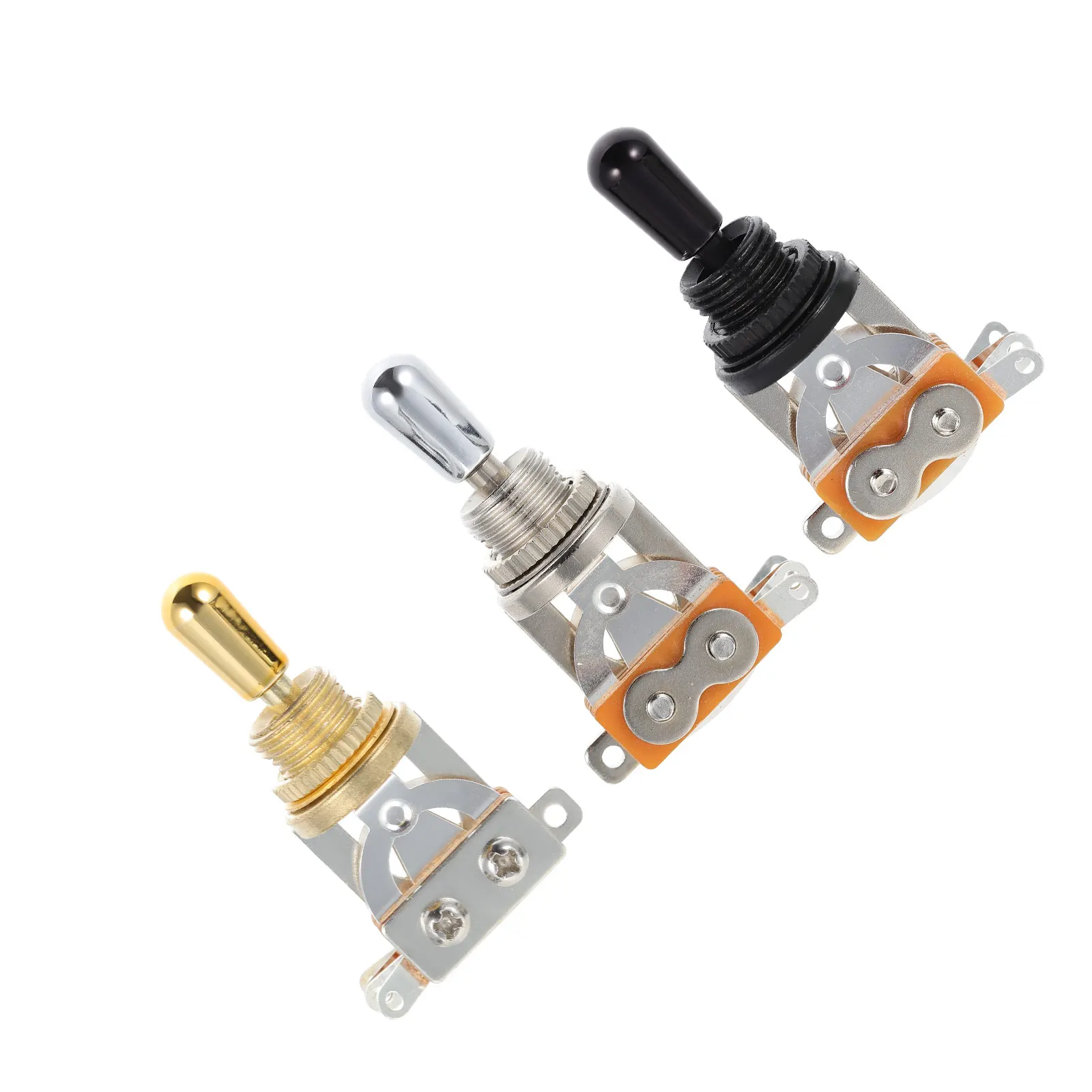

3pcs Guitar Pickup Toggle Switch Selector Metal Durable Compact Easy Install Outdoor Electric Guitar Parts Accessories 3 Way