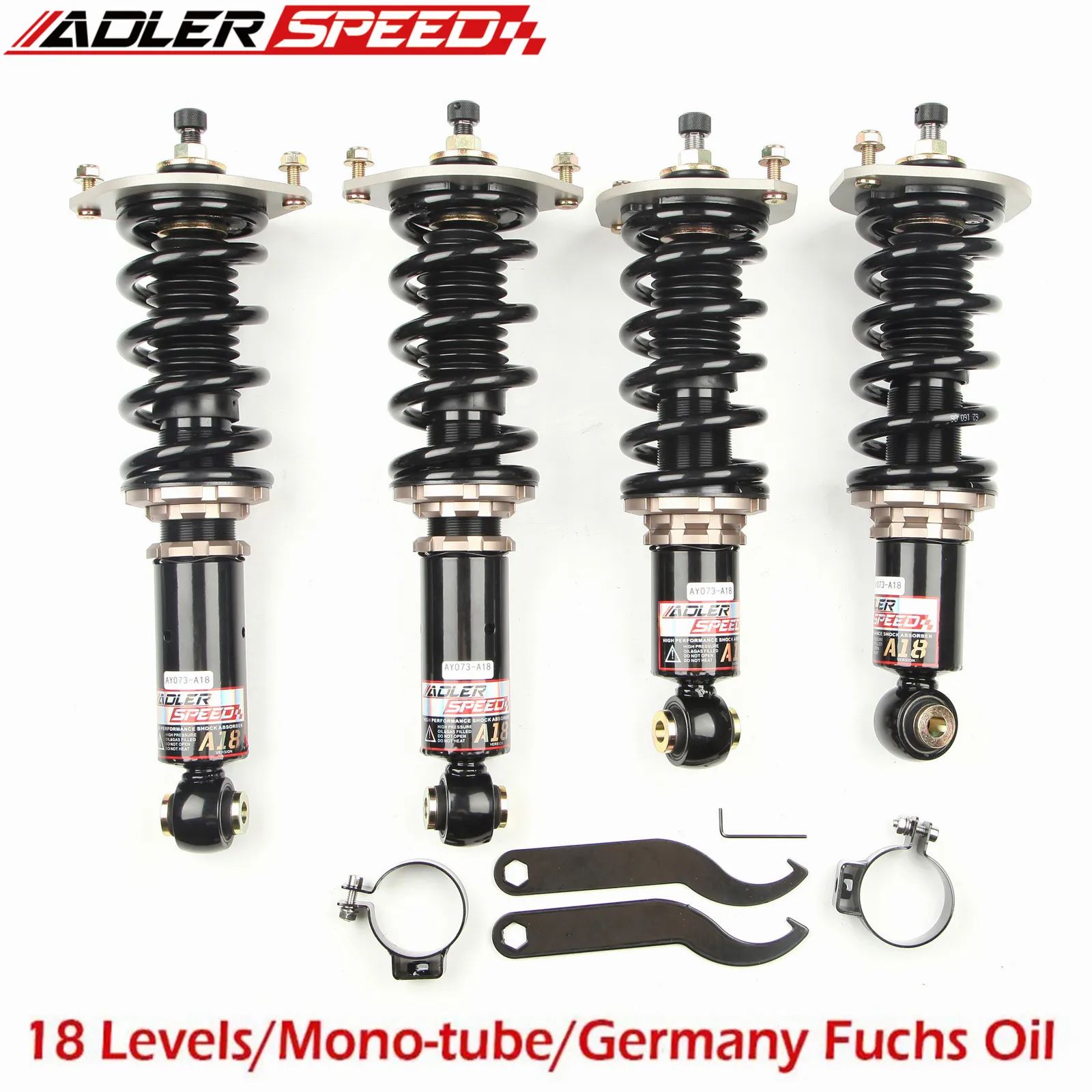 

ADLERSPEED 18 Ways Coilovers Shocks Struts For 1990-05 Mazda Miata NA/NB Adj. Damper Springs