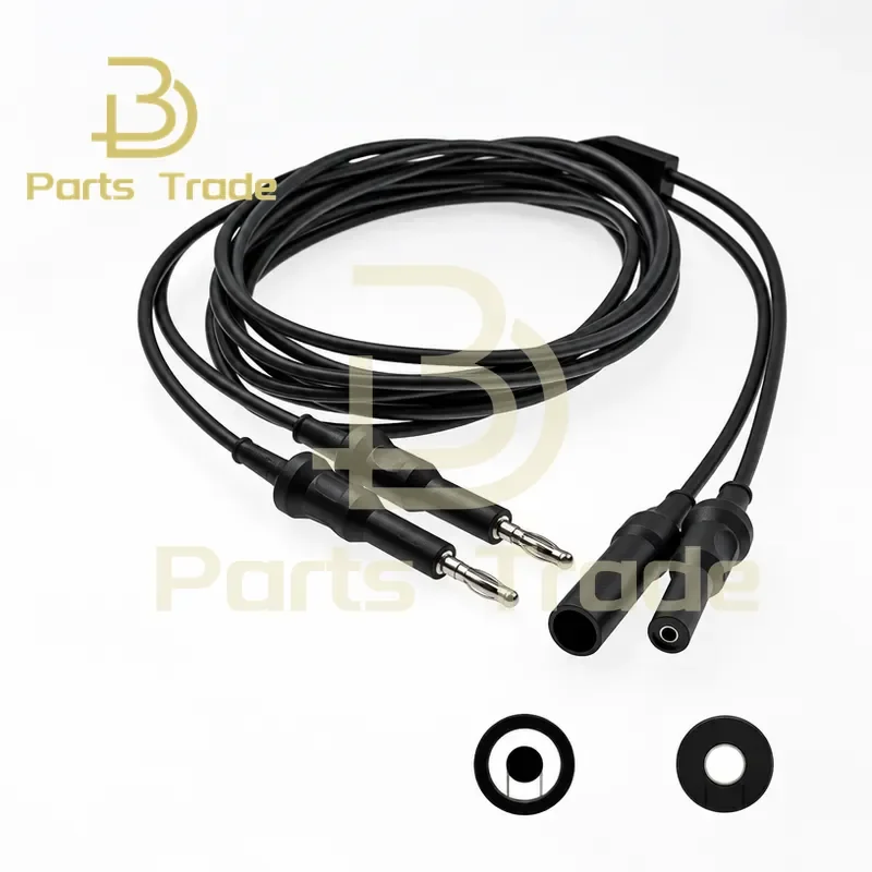 Reusable Bipolar Coagulation Clamp Cable 4mm Banana Plug Connection for Bovie Interface