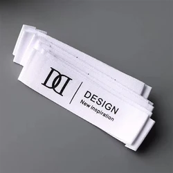 Soft Polyester Cotton Label with Logo or Text Sewing Accessories Clothing Tags for Knitted Things DIY labels