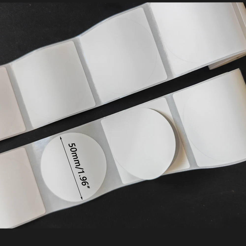 Thermal Round Label Stickers, Waterproof Label Roll Paper 100 Labels/Roll Compatible with M110 M221 for Barcode Labels and Price