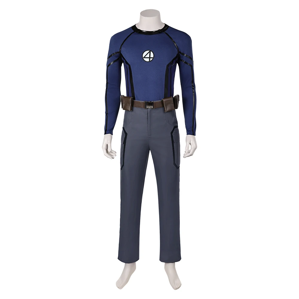 Johnny Sturm Cosplay Männer Fantasie Jacke Gürtel Hose 2024 Film Dead Cosplay Pool menschliche Fackel Kostüm Outfits Halloween Anzug männlich