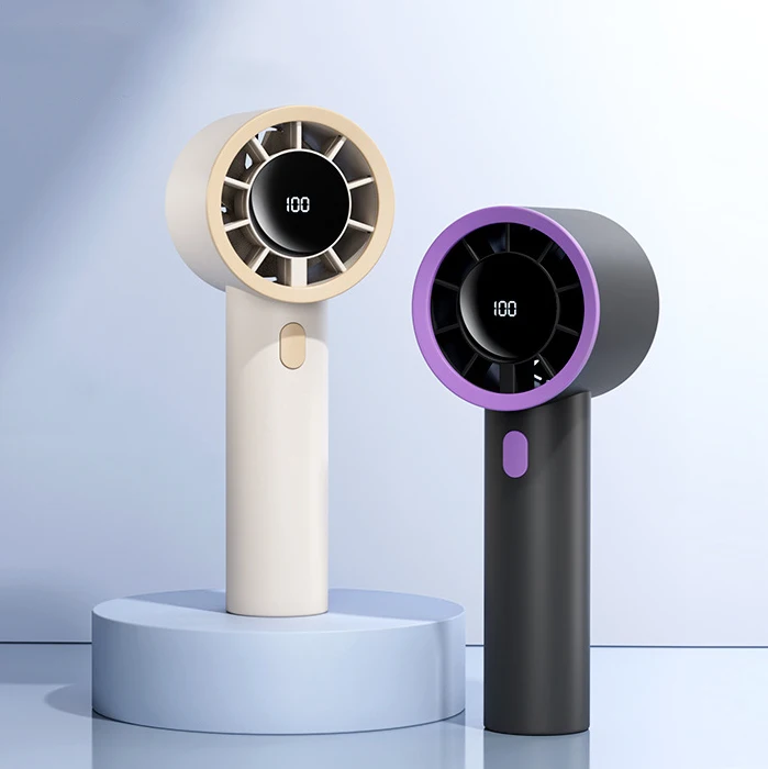 Intelligent HD Digital Display Portable & Wearable Handheld Fan Mini Fan