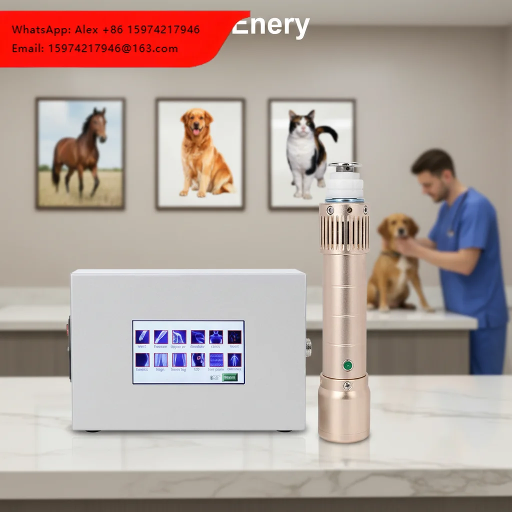 Horse Massager Portable Dual-Purpose Veterinary Large Animals (Dogs/Cats/Horses) Pain Relief Orthopedic Shockwave