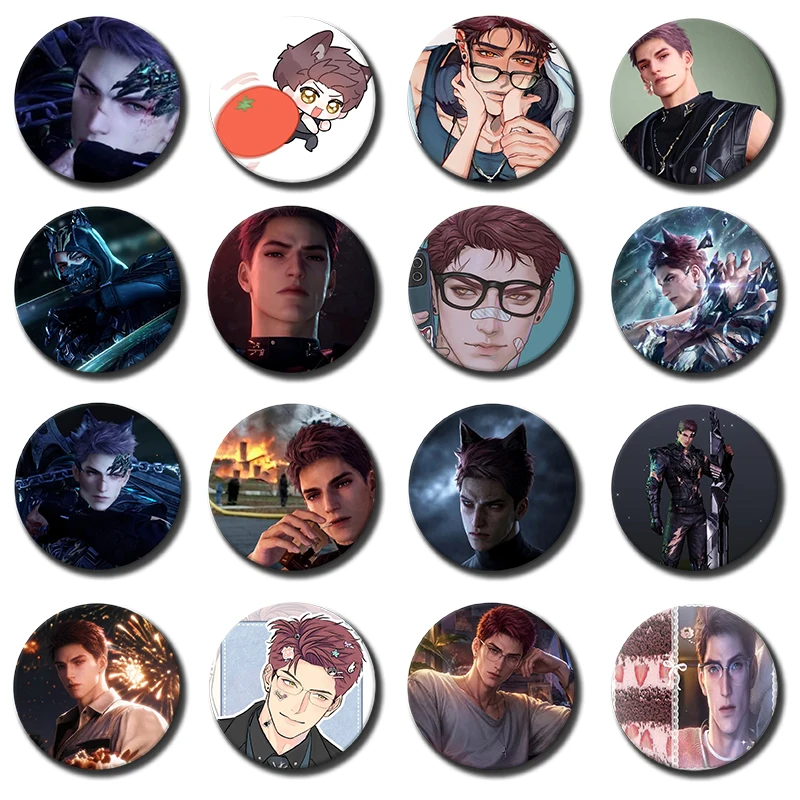 AoYin Valko L-Love And Deepspace Button Pin Badges Decoration Gifts Merch Party Supplies for Accessories Art DIY Crafts Decor