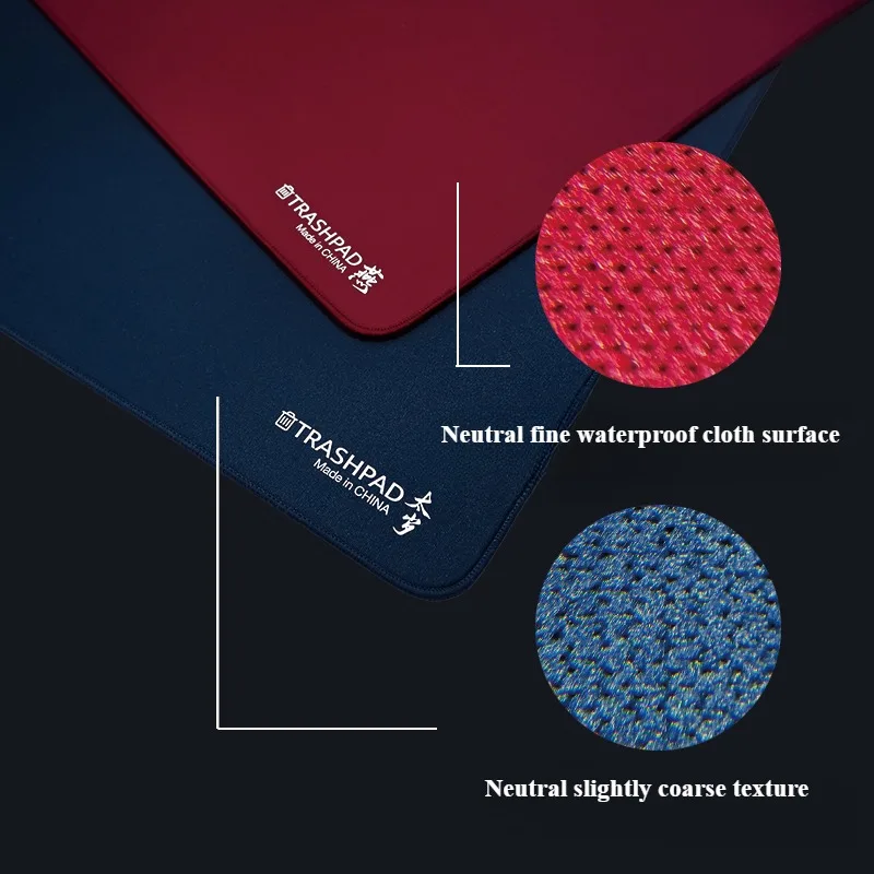 TRASHPAD Mouse Pad Mixed Weave Smooth Delicate Waterproof Rough Surface Large Desk Mat Esports FPS Gaming Mouse Mat