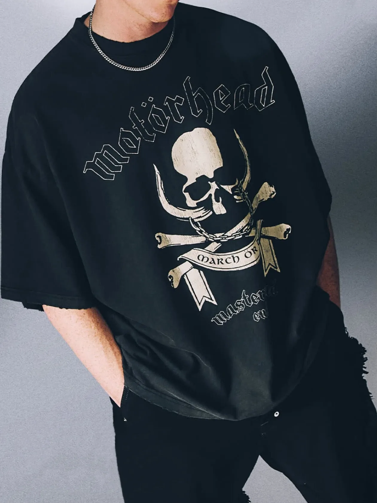 Collaboration Edition Weathered Skull Head Short Sleeve T-Shirt Unisex Loose Fit Cotton round Neck T-Shirt for Outdoor Travel...