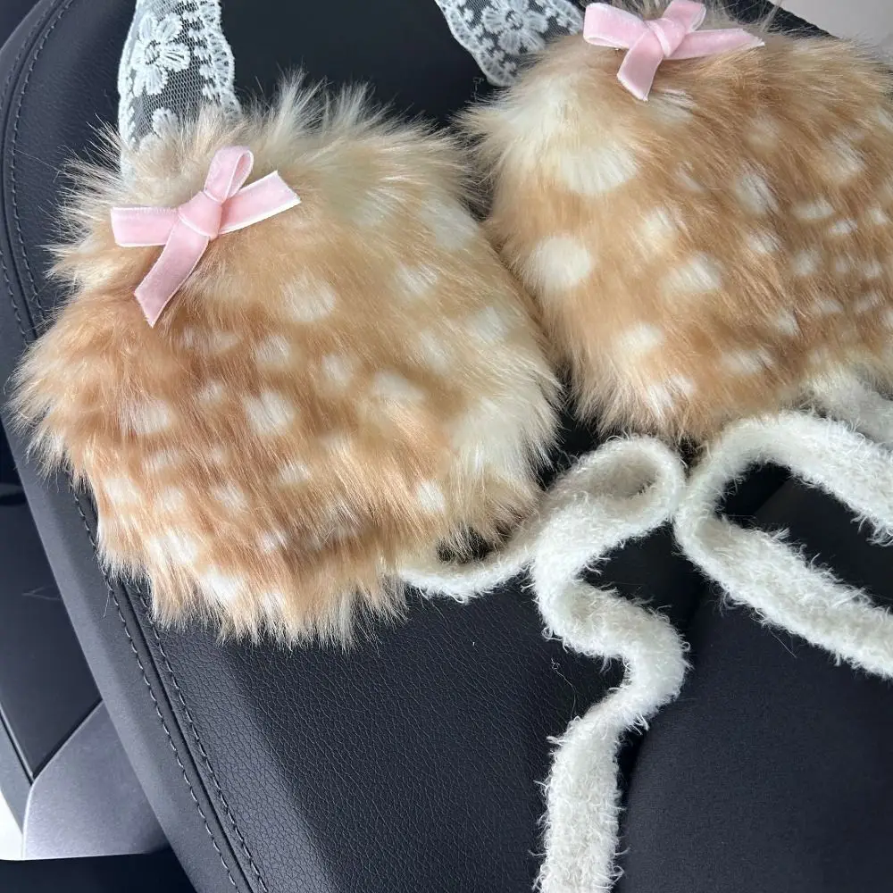 Soft Ear Cap Winter Earmuffs Material Windproof Feature Cold Proof Earmuffs Lace Design Lace Headband Windproof Earmuffs
