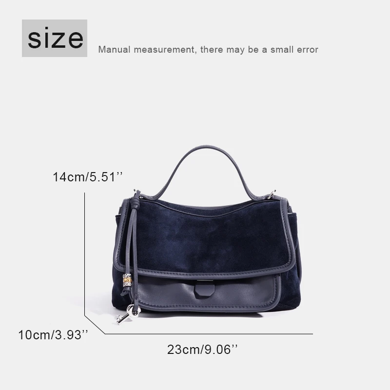 Customize Initials Leather Messenger Bags For Women Luxury Designer Handbag Purses 2026 New In Suede Cowhide Top Handle Shoulder