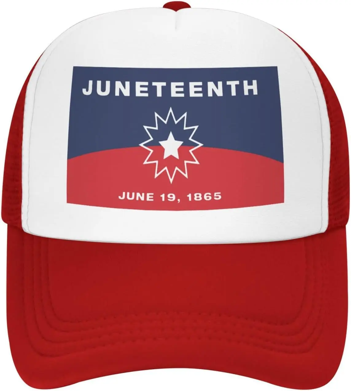 Juneteenth-Freedom-Day-Trucker-Hat-Adjustable-Mesh-Snapback-Cap-for-Unisex-Adults