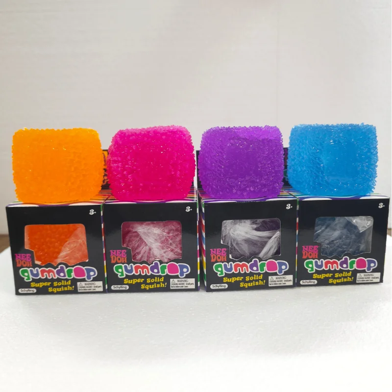 Tabas Squishy Texture Ice Cube Maltose Fidget Toy Soft Maltose Fun Anti-stress Sensory Toy Relieve Anxiety Antistress for Friend