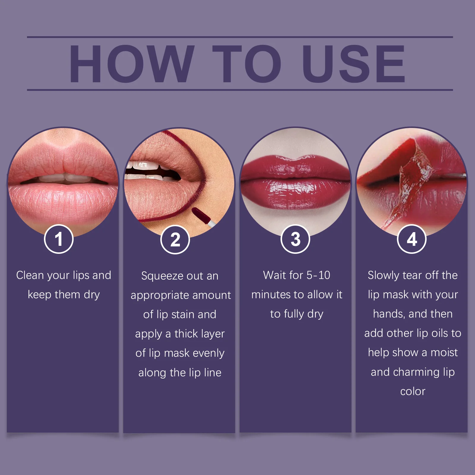 Eelhoe ティアオフ リップ モイスチャライジング グロス シリーズ 持続性のある保湿 シャイン ダーク メイクアップ コスメティック ダーク リップ プランピング グロス