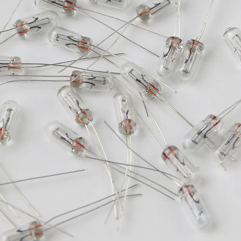 25Pcs Mini 3MM 4MM 5MM Voltage 3V 6V 9V 12V 24V Lamp Light Bulb Edison Incandescent Filament Rice High Quality