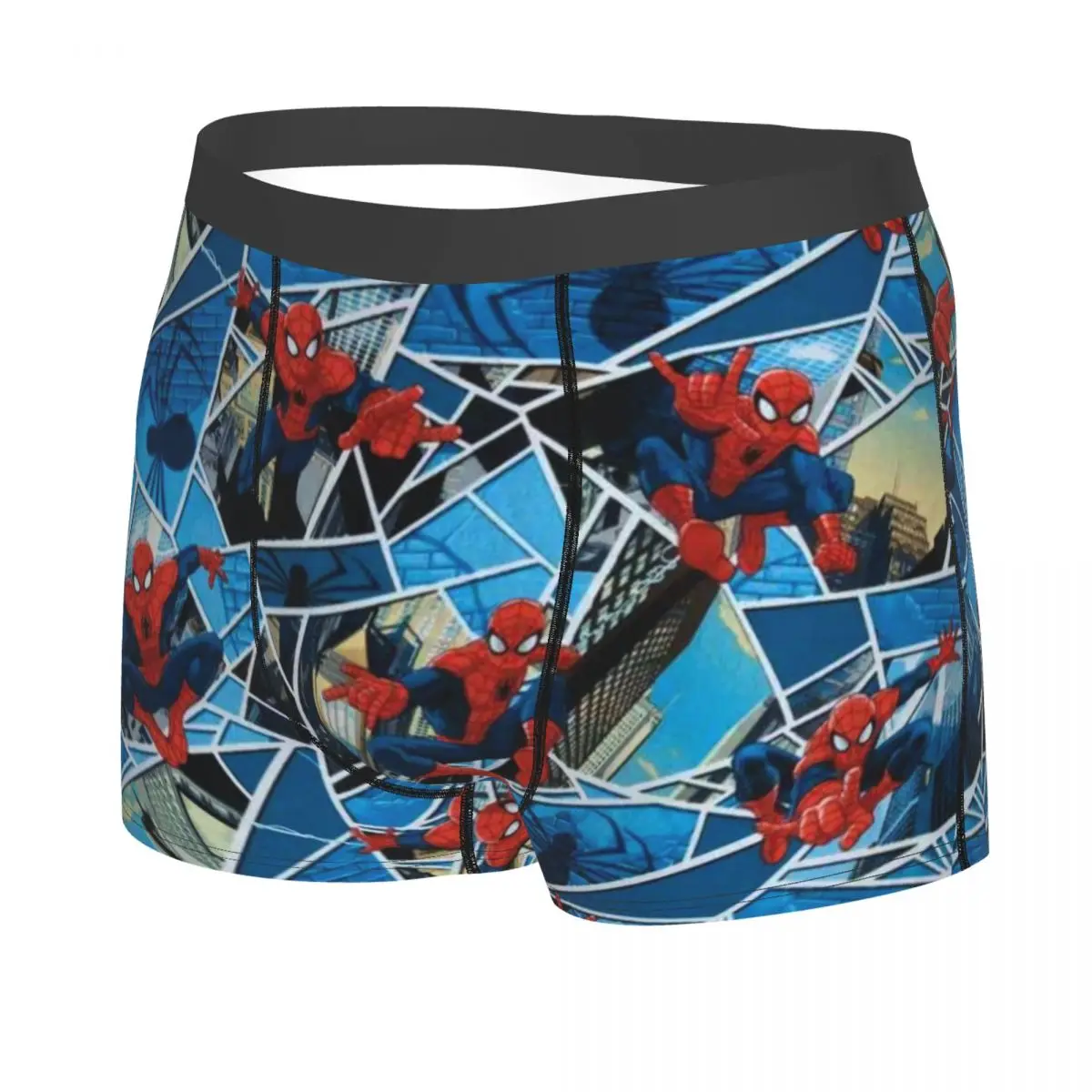 Custom Spider Cobweb Hero Underwear Male Printed Spider Man Boxer Briefs Shorts Panties Soft Underpants