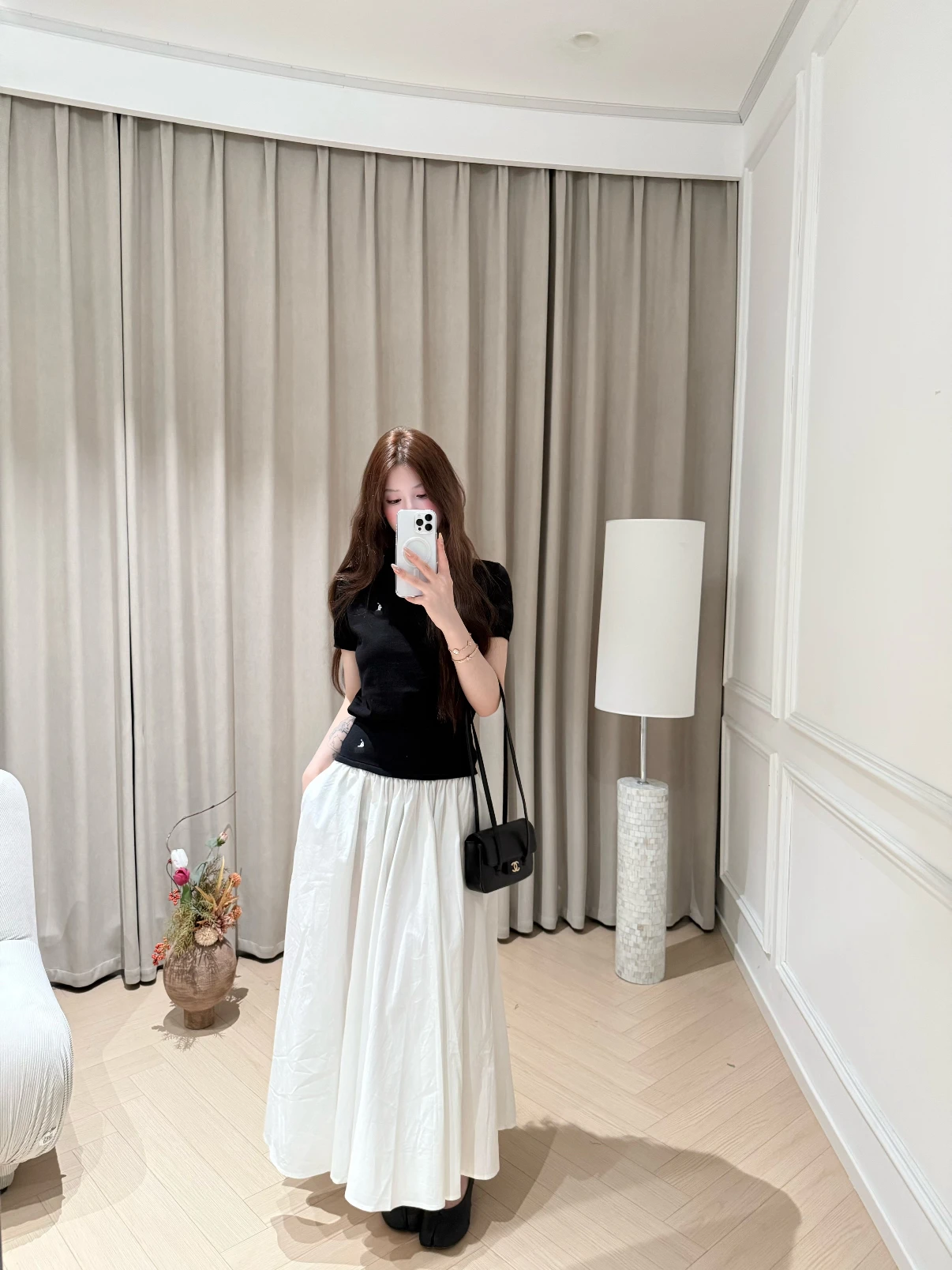 

Rizzma Women's Short Sleeve Knitted High Waist Midi Skirt Set Casual Slimming A-Line Skirt Fashionable Summer Outfit
