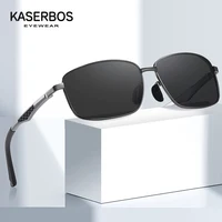 Gafas de sol polarizadas de aluminio y magnesio para hombre, lentes cuadradas protectoras UV400, para conducción nocturna, para exteriores