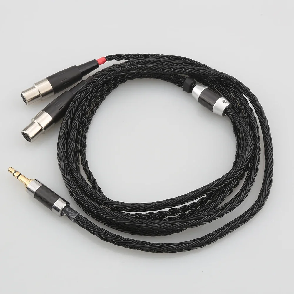 Replacement Audio Cord for Audeze LCD‑2 LCD‑3 LCD‑X LCD‑XC LCD‑4z LCD‑MX4 LCD‑GX Hi‑Fi Audiophile 16-Core 7N OCC Earphone Cable
