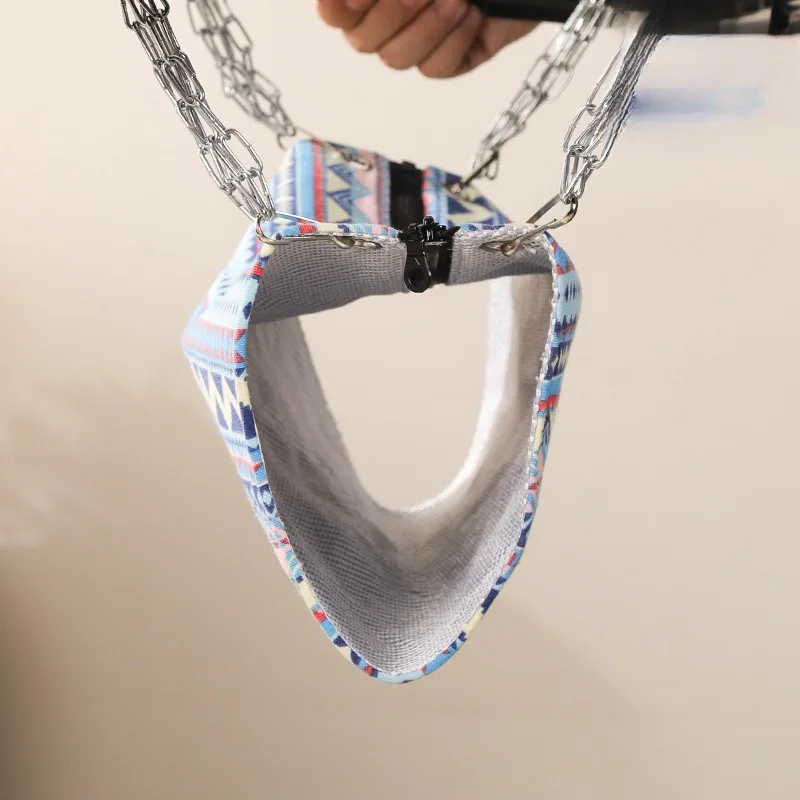 Hamster Dual-Use Hammock Tunnel Small Animal Squirrel Tunnel Tube Toy Cartoon Printed Hanging Cage Swinging Sleeping Bed Nest