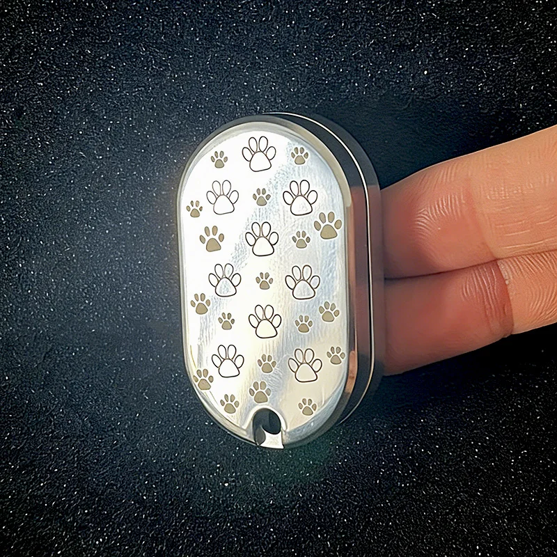 Big Fat Cat EDC Fidget Slider Stainless Steel Creative Mechanical Push Slider Fidget Toys ADHD Tool Adult Stress Relief Toy