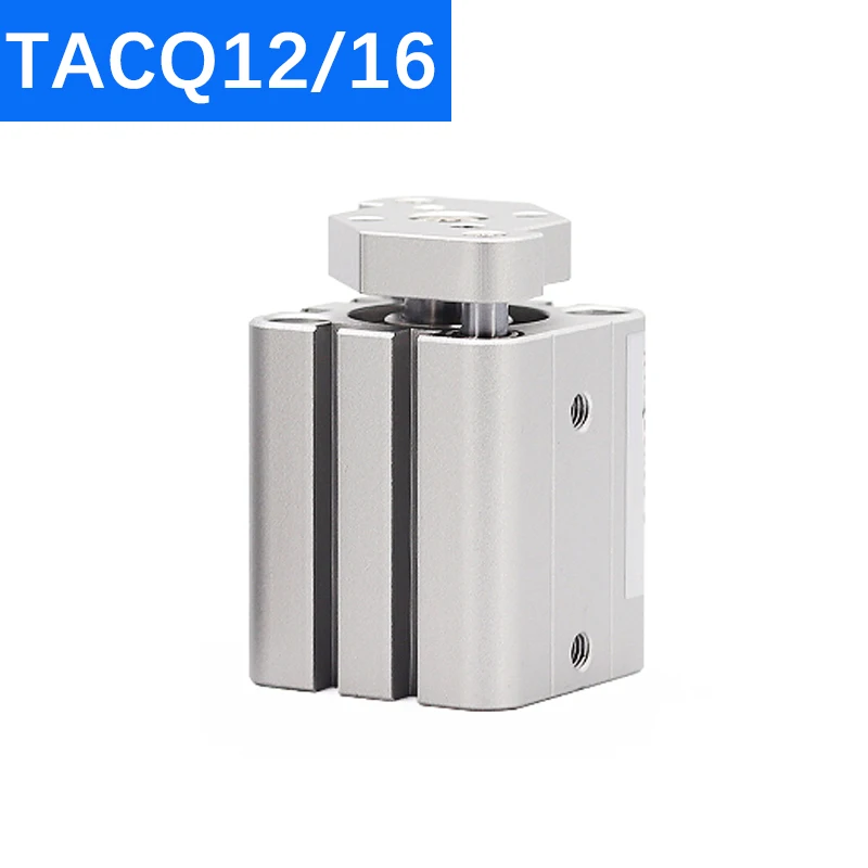

TACQ16 TACQ12 Диаметр цилиндра 12 мм 16 мм Трехосевой трехстержневой маленький цилиндр Ход поршня 5-30 мм Тонкий пневматический воздушный цилиндр