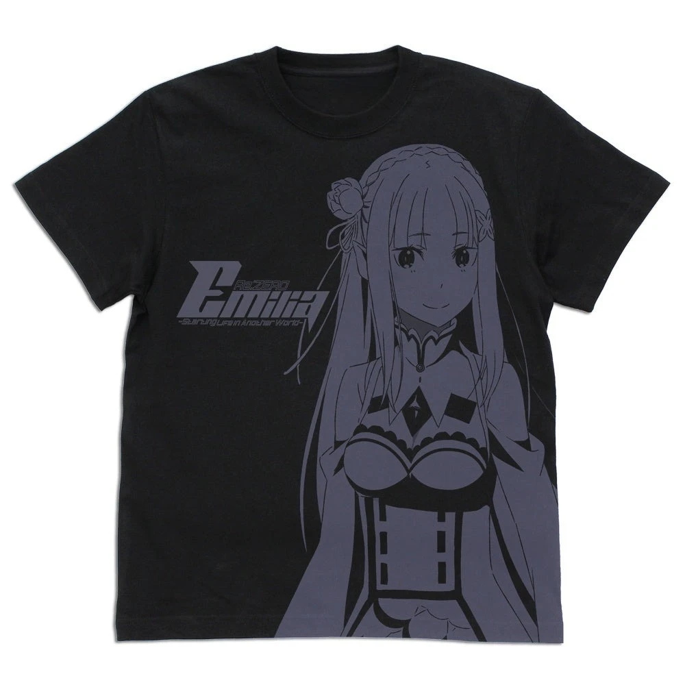 

Re_Zero Shirt Re Zero T-shirt Emilia Ram Japanese Manga Gift Oversized hot product high quality Unisex Comfortable Couples soft