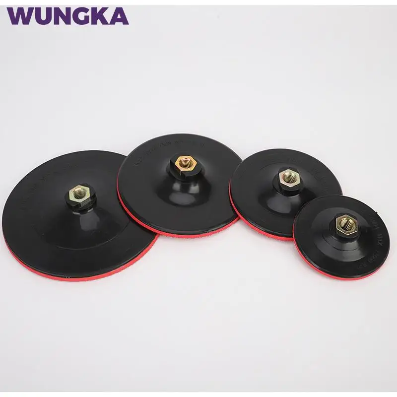 1 PC Sanding Disc Backing Pad 3/4/5 "100/125 มม.กระดาษทราย Self-กาว Hook-LOOP ได้รับการสนับสนุนแผ่นดิสก์ขัดสําหรับ Sanders