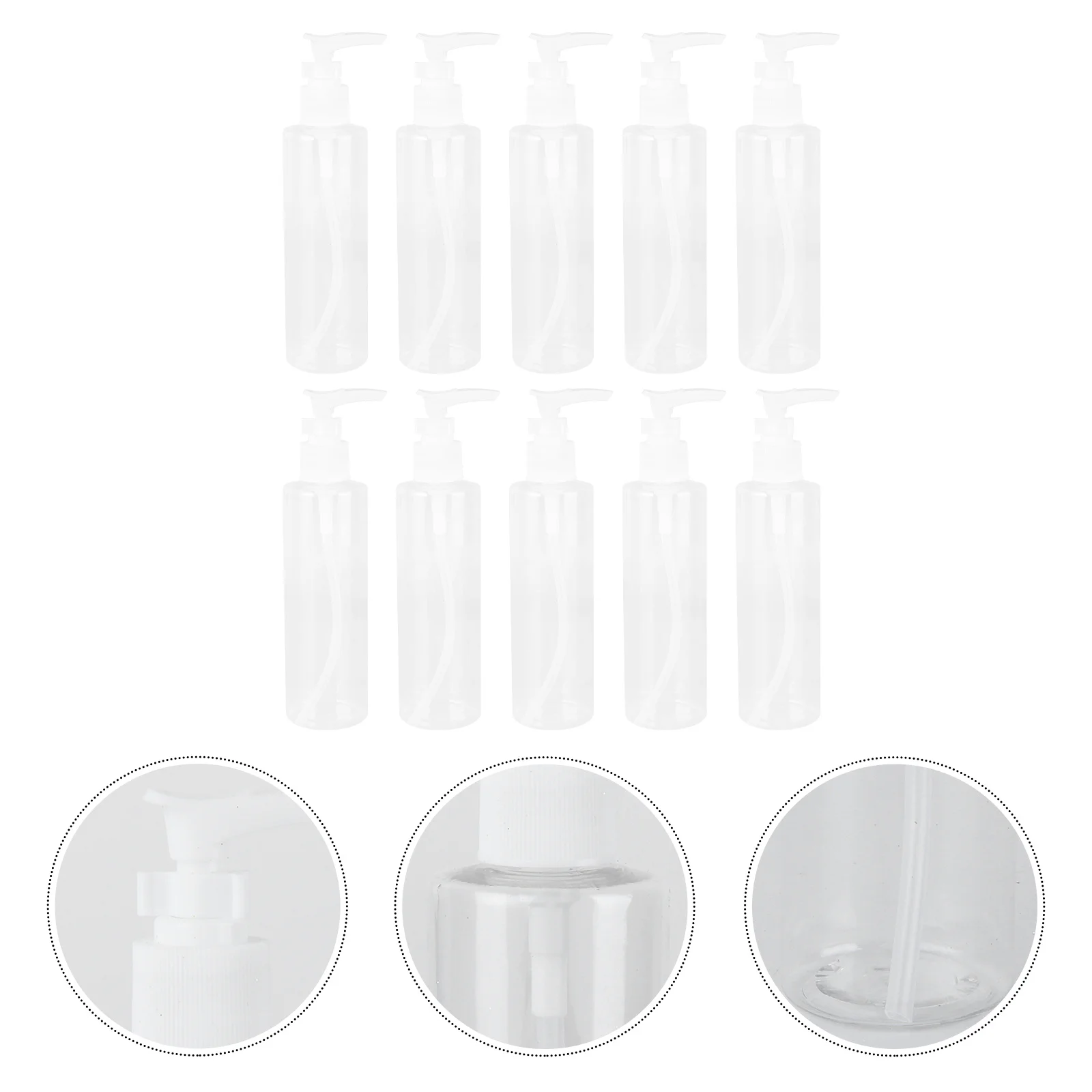 

10Pcs 200ml Cleansing Oil Dispenser Bottles Durable Easy Clean Containers for Makeup Perfume Dispensers Bottle