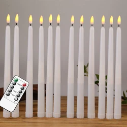 Wedding LED Flameless Taper Candles 11inch/28cm Battery Operated Fake Flickering Realistic Window Candlesticks For Holiday