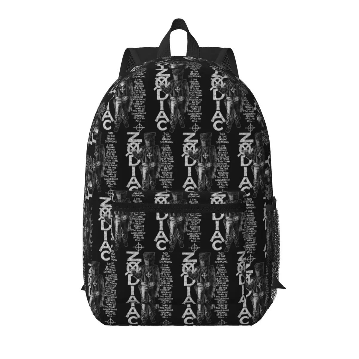 Zodiac,David Fincher,Crime,Serial Killer Student Backpack School Bag Hiking Travel Daypack for Men Women Bookbag Shoulder Bags