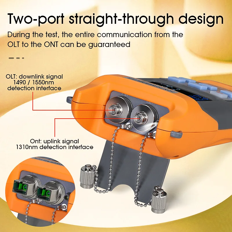 يده الألياف البصرية PON السلطة متر FTTX/ONT/OLT 1310/1490/1550nm