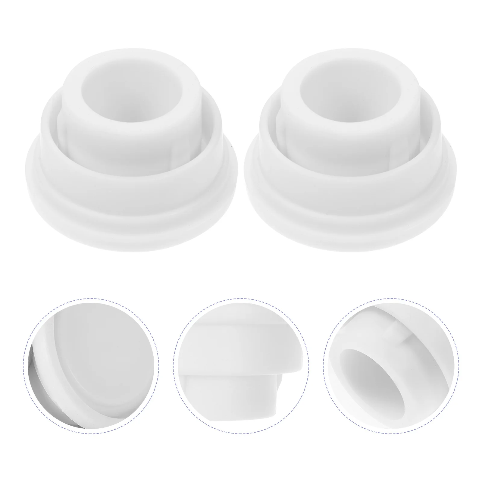 

2Pcs Pool Ladder Plugs Rubber Stopper Durable Non-Slip Protective Replacement Caps Underwater Ladder Accessories