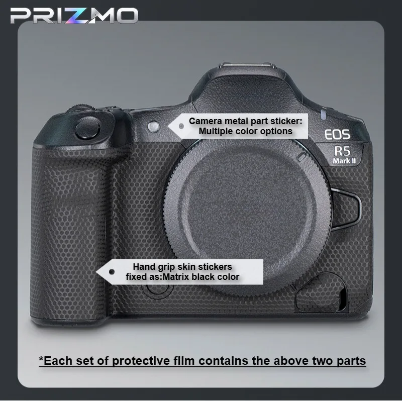 For Canon EOS R5 Mark II Camera Skin Protective Sticker Anti-Scratch Vinyl Wrap Premium Body Decal Cover R5M2 R52 Color blocking