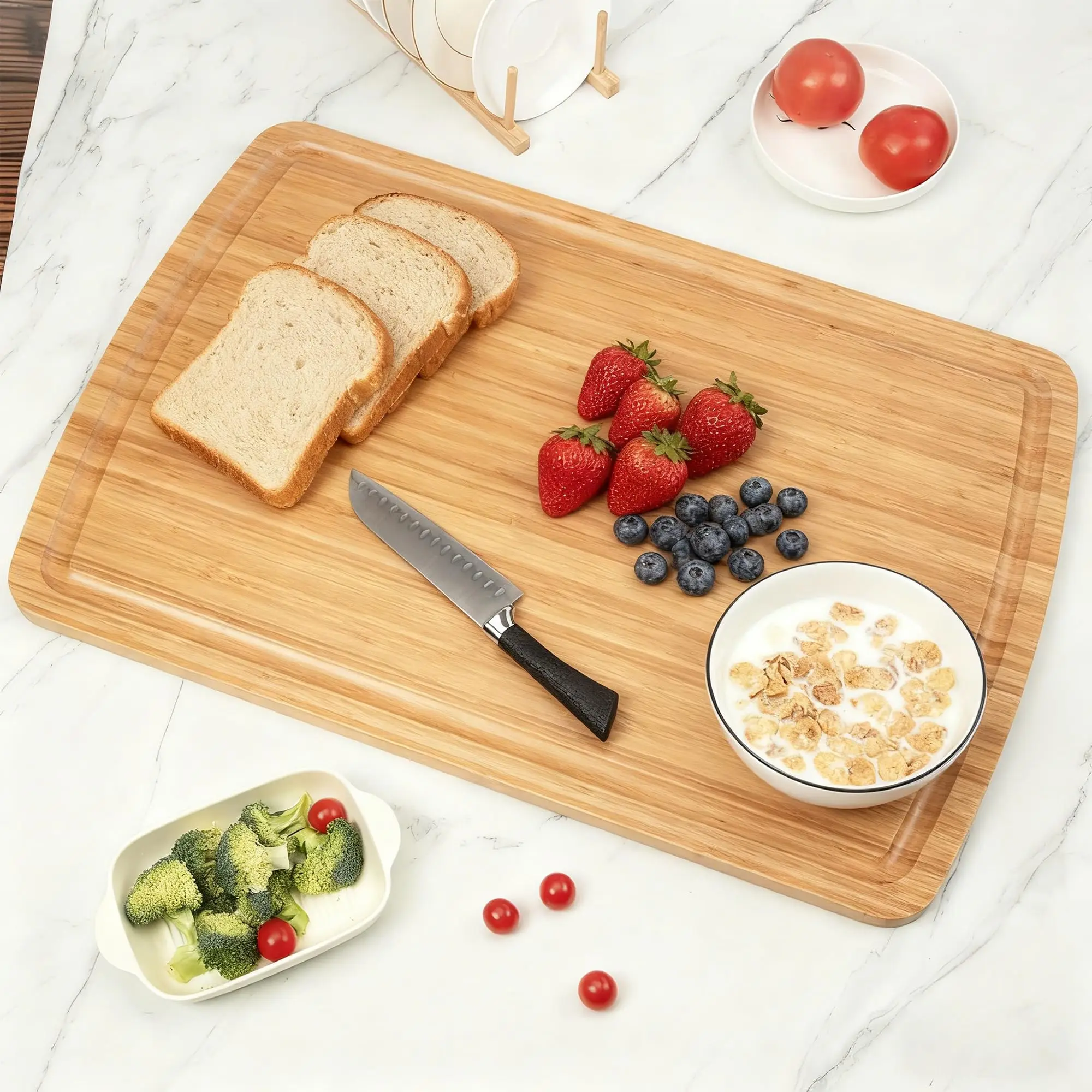 Extra Large Bamboo Cutting Board 8
