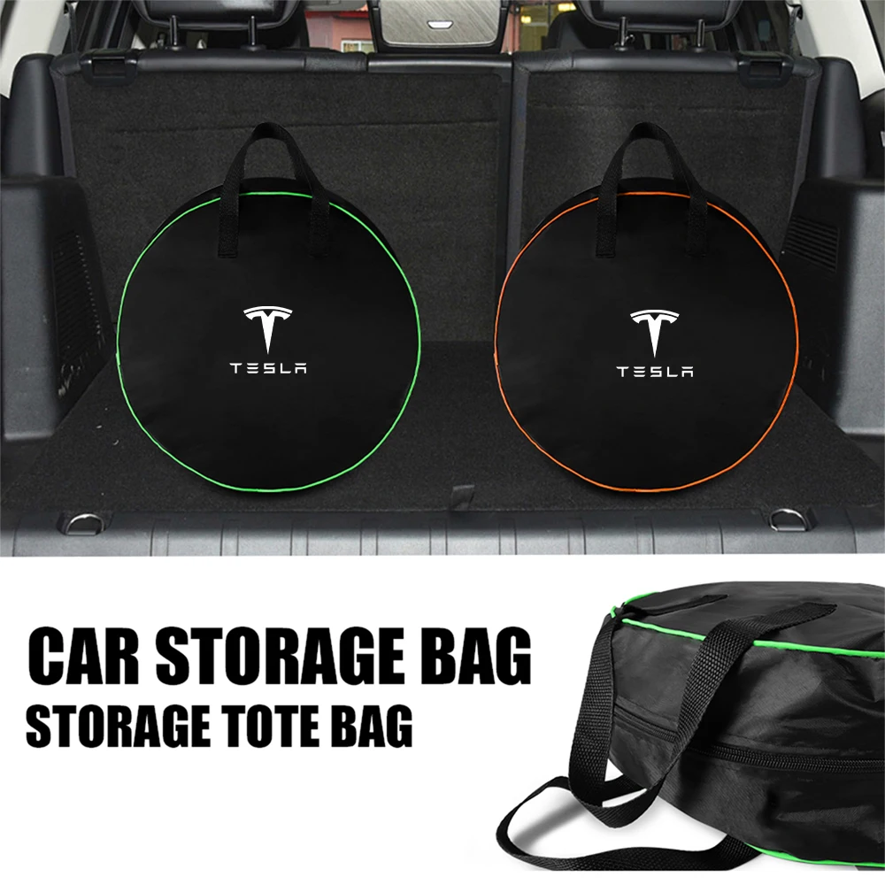 Bolsa para cable de carga de vehículos, bolsa de almacenamiento para pistola de carga de coche, organizador de maletero para Tesla Model 3, Model Y, Model S, Model X, Juguete