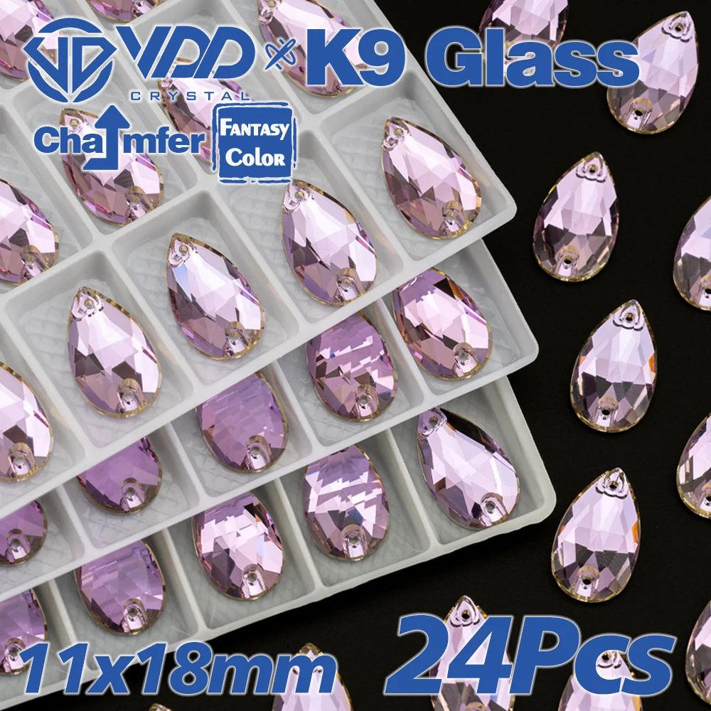 VDD S276 Violet Beam Top-Qualität AAAAA K9 Glas aufnähbare Strasssteine, Nähkristalle, flache Strasssteine für Kleidungsdekorationen – Detail 6