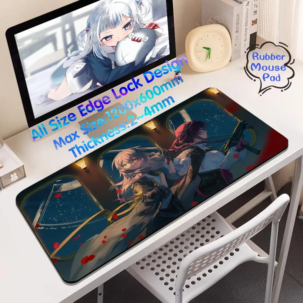 Kafka Mouse Pad 1200x600 Rubber Desktop Setup Mouse Pad 4mm Super Big Large Edge Lock Desk Game  Pc Setup Accessories Mat