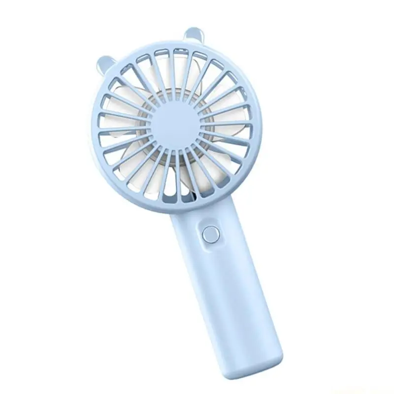 D0AB Portable Fan 300mAh Battery Operated Handheld Fan 3 Speed USB Rechargeable Fan