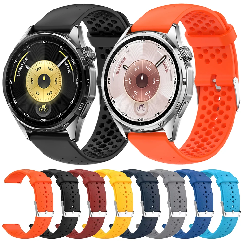 20 مللي متر 22 مللي متر حزام (استيك) ساعة لساعة هواوي GT6 برو GT 6 5 4 3 SE 2 46 مللي متر 42 مللي متر الأشرطة ل Garmin Venu 3 2 Sq الرياضة سيليكون أساور