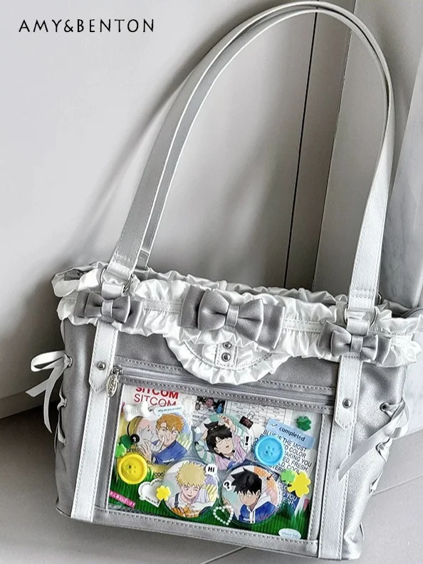 

Sweetheart Girl Pain Bag Student Two-dimensional Daily Versatile Elegant Fashion Shoulder Bag Large Capacity Versatile Tote Bag