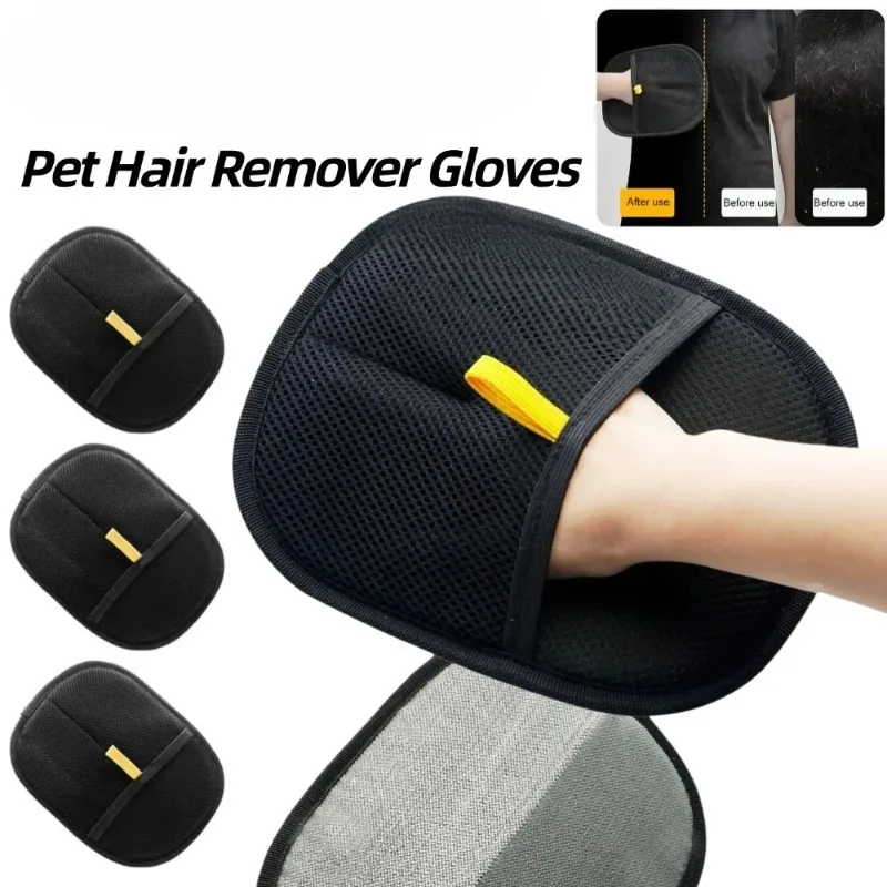 

1/2/3pcs Pet Hair Remover Mitt Pet Hair Remover Gloves Deshedding Brush Glove for Dog Cat Rabbit with Long/Short/Curly Hair