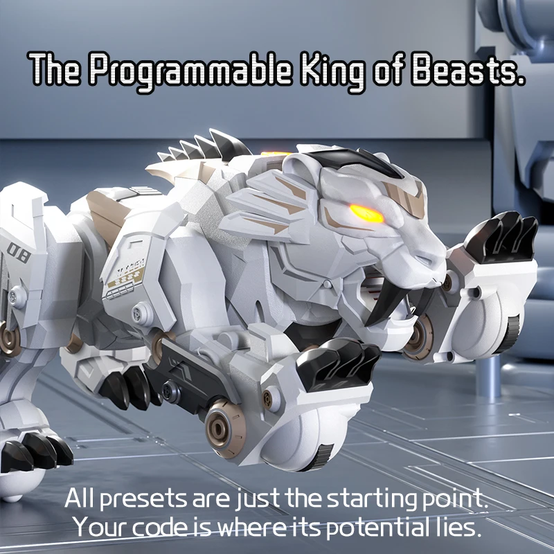 JJRC R38 RC Robot Children's Educational Toy Smart Programming Remote-Controlled Mechanical Tiger Sensory Bionic Dancing Robot