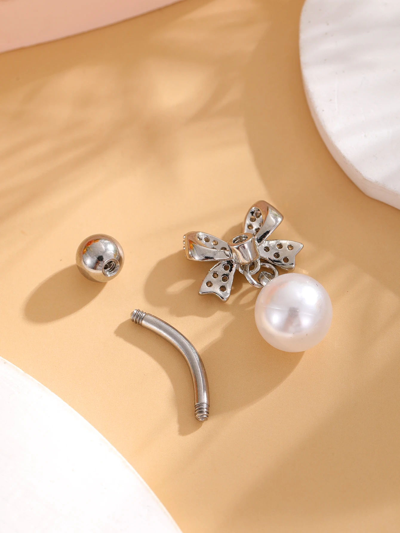 3-6 Teile/los Chirurgenstahl Kristall Bauchnabelpiercing Set 14G Schlange Perle Herz Bauchnabelpiercing Nombril Umbigo Bulk Nabelringe – Detail 10