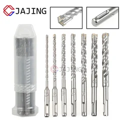 1 set 4/6/7/9pcs Cross Tips 4 Cutters 160mm SDS Plus Drill Bits Set YG8 Carbide Electric Hammer Masonry Drill Bits Kit