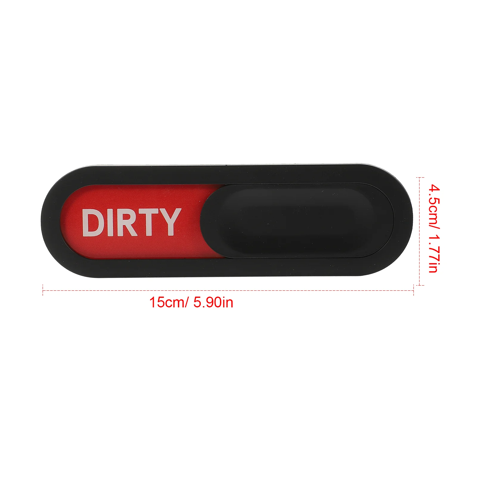 Dishwasher Magnet Oval Clean Dirty Sign Magnetic Non-Scratching Sliding Indicator Replacement Clean Dirty Dishwasher Sticker