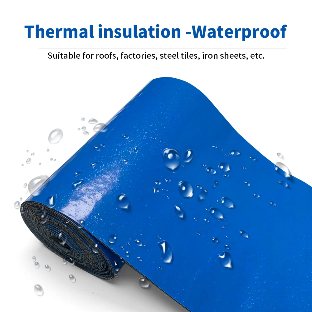 Using waterproof repair tape on a roof leak