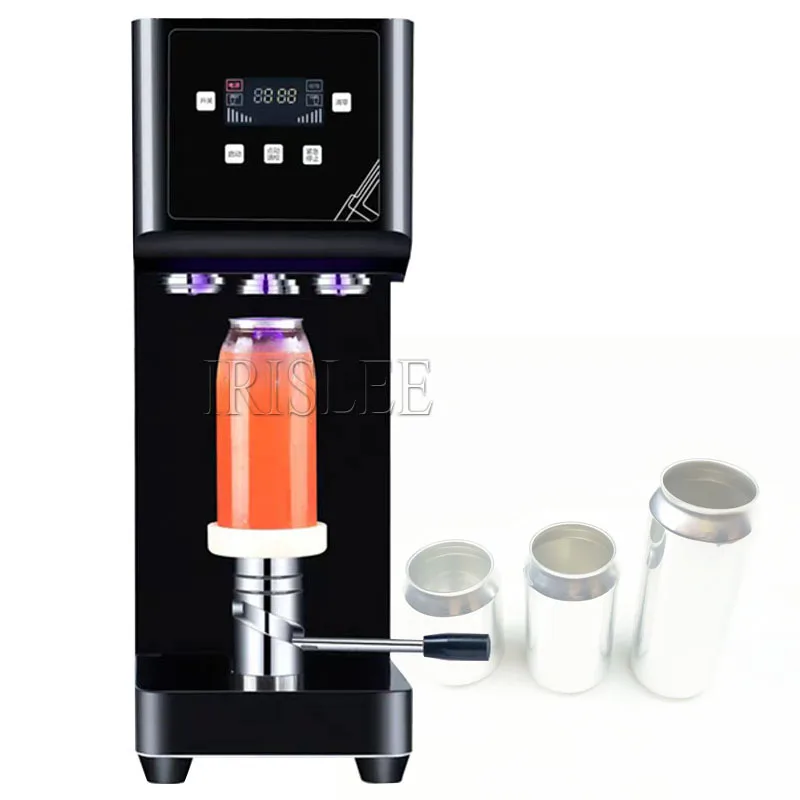 

Commercial Automatic Intelligent Tin Can Sealing Machine Soda Sealer Cup Body Rotation Aluminum Beer Bottles Jar Seamers