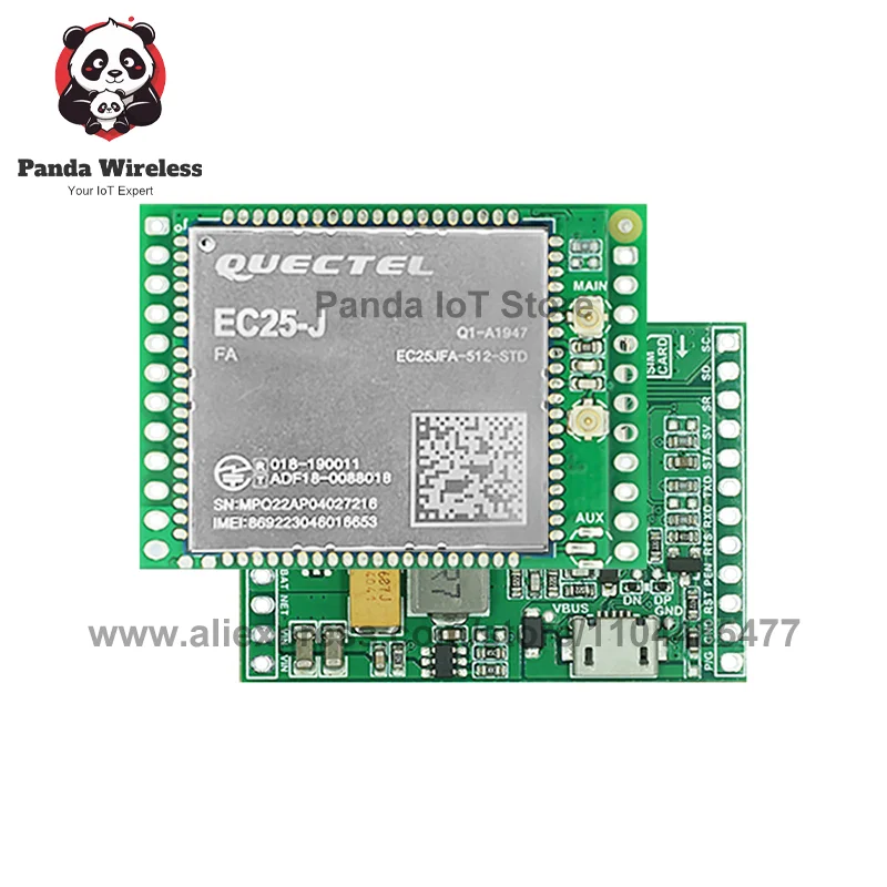 وحدة Quectel EC25-JFA EC25JFA 4G لوحة تطوير أساسية LTE CAT4 GNSS مع معالج بطاقة الرسومات النطاق العالمي GPS متوافق
