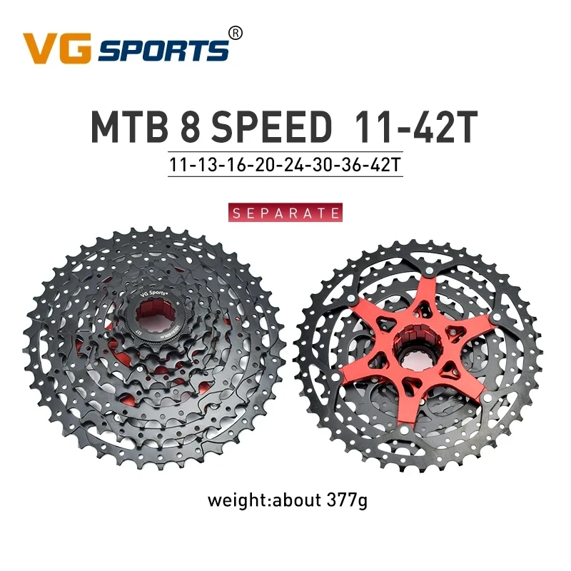 NEW VG SPORTS 8 9 10 11 12 Speed MTB Bike Cassette Separate Freewheel Bracket Sprocket 42T 46T 50T 52T Mountain Bike Accessories