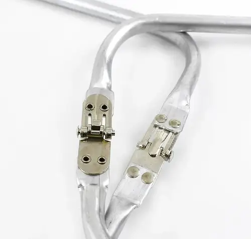 Imagen 2 del producto Silver16cm 18cm 20cm 25cm 30cm 40cm marco de bolsa para monedero Doctor mango de tubo de aluminio de Metal accesorios piezas de embrague plata