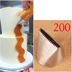 #200#201#202 Extra Large Stainless Steel Cream Cake Nozzle Icing Piping Nozzles Fondant Pastry Tip Decoration Baking Tool
